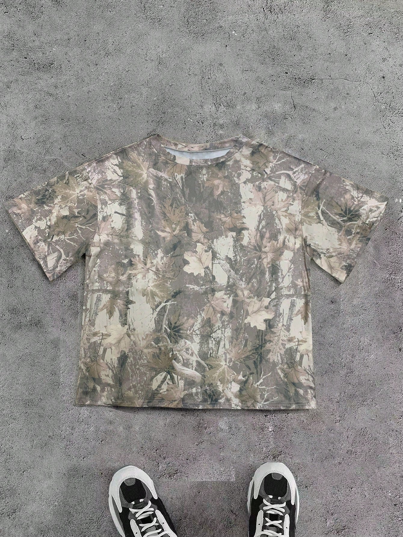 Women's Casual Loose Camouflage Print Short Sleeve T-Shirt