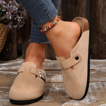 Women's Comfort Cork Footbed Clog, Beach Essentials Womens Sandals Cork Footbed