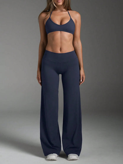 Women's Commuting Sports Elegant Modern Workplace Solid Color Slim Fit Flare Pants Spring