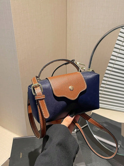 Women's Fabric Nylon Mini Minimalist Crossbody Bag, Magnetic Dumpling Shaped Design, Casual Cute Fashion Handbag