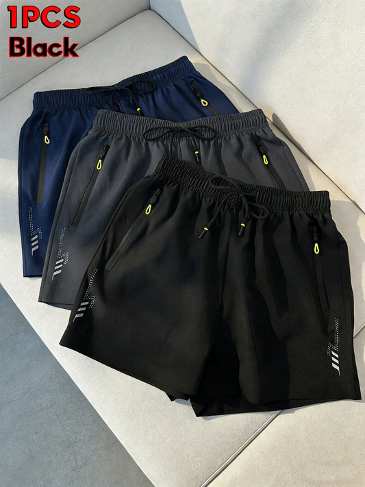 Women's Geometric Pattern Breathable Casual Shorts For Summer- Multiple Colors Available, Comfortable Moisture-Wicking Athletic Shorts Suitable For Fitness, Running And Light Activities Black Sports