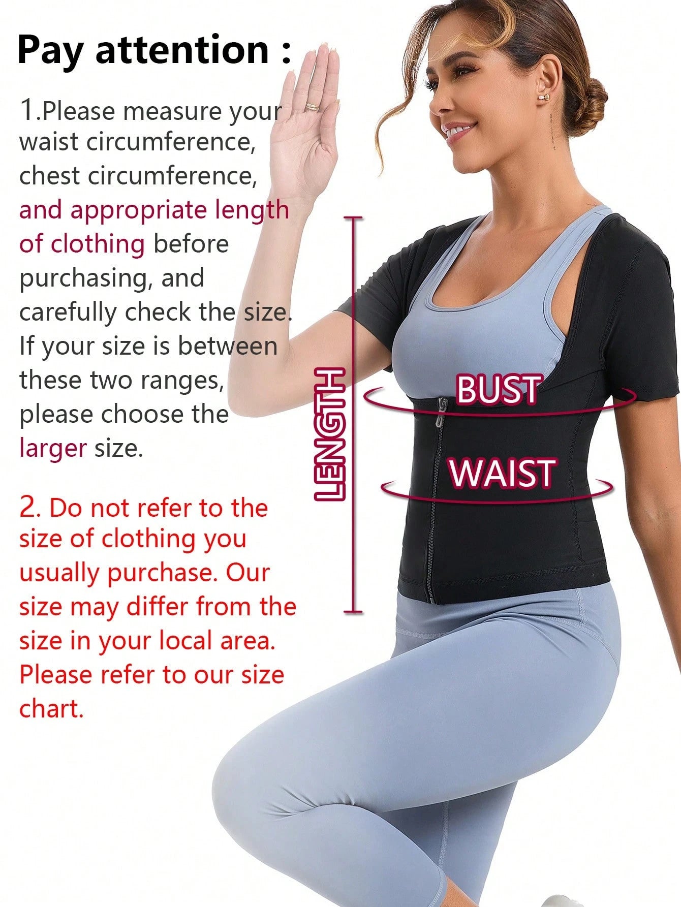 Women's Short Sleeve Zipper Sauna Suit, Solid Color Sports Fitness Top, Yoga Running Training Sweat-Wicking Activewear
