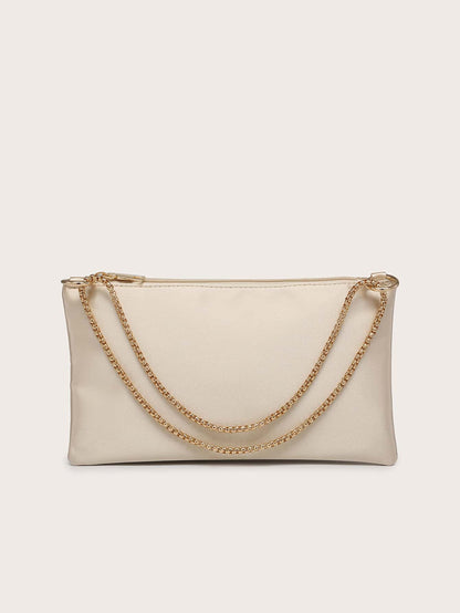 Women's Silk Satin Evening Crossbody Bag, Decorated With Rhinestones, Fashionable, Lightweight, Compact, Suitable For Parties And Outings
