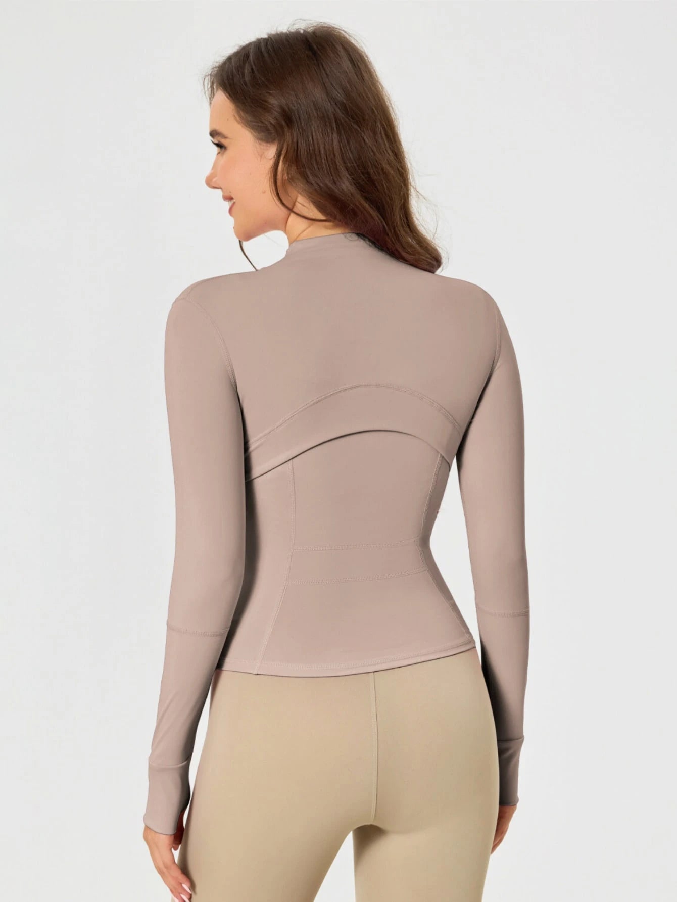 Women's Solid Color BBL Zip Up Sports Jacket With Pockets Gold Zipper High Stretch Lightweight Yoga Tennis Gym Workout Outerwear Workout Clothes Pickleball Clothes
