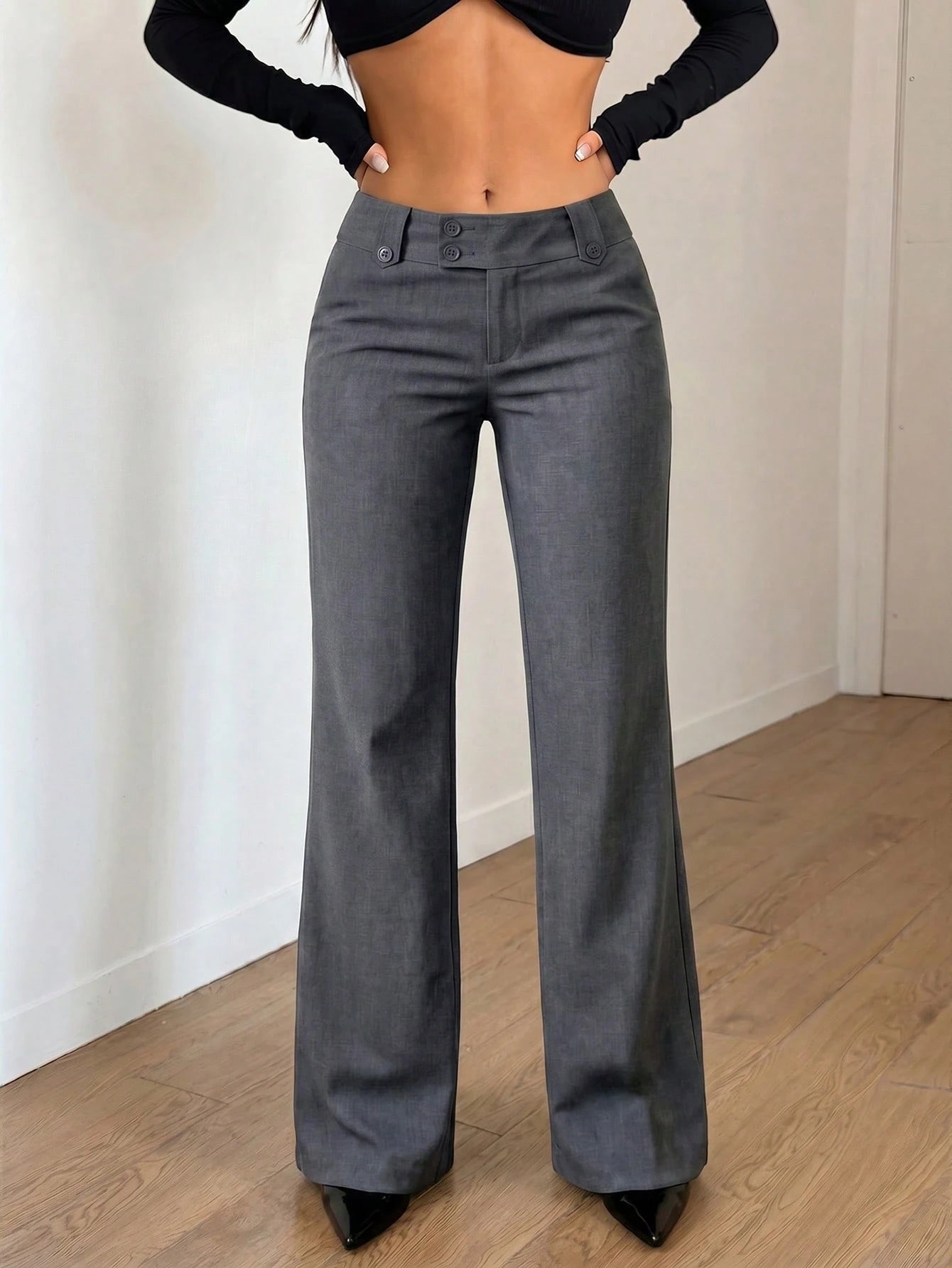 Women's Solid Color Casual Versatile Daily Wear Long Pants