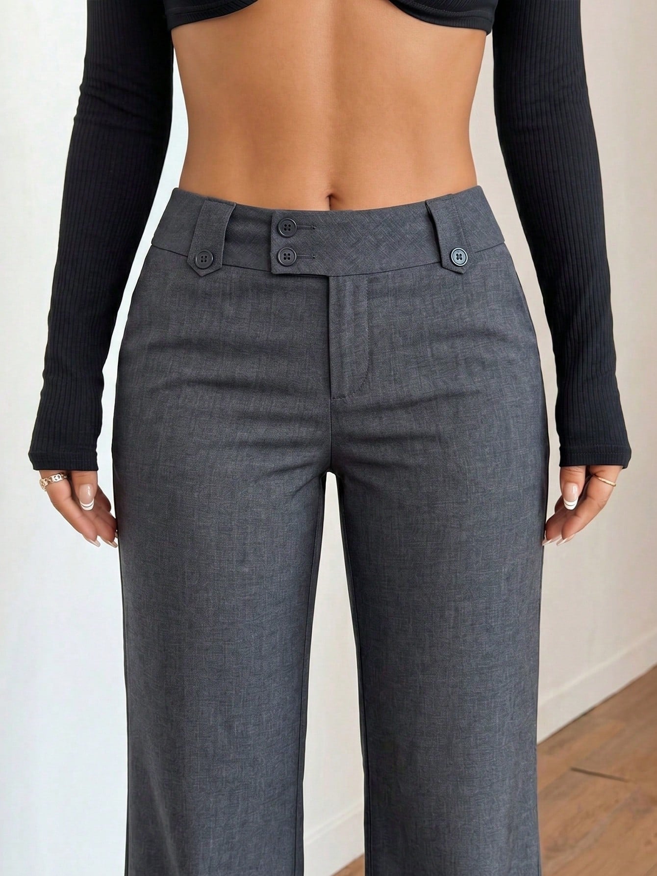 Women's Solid Color Casual Versatile Daily Wear Long Pants