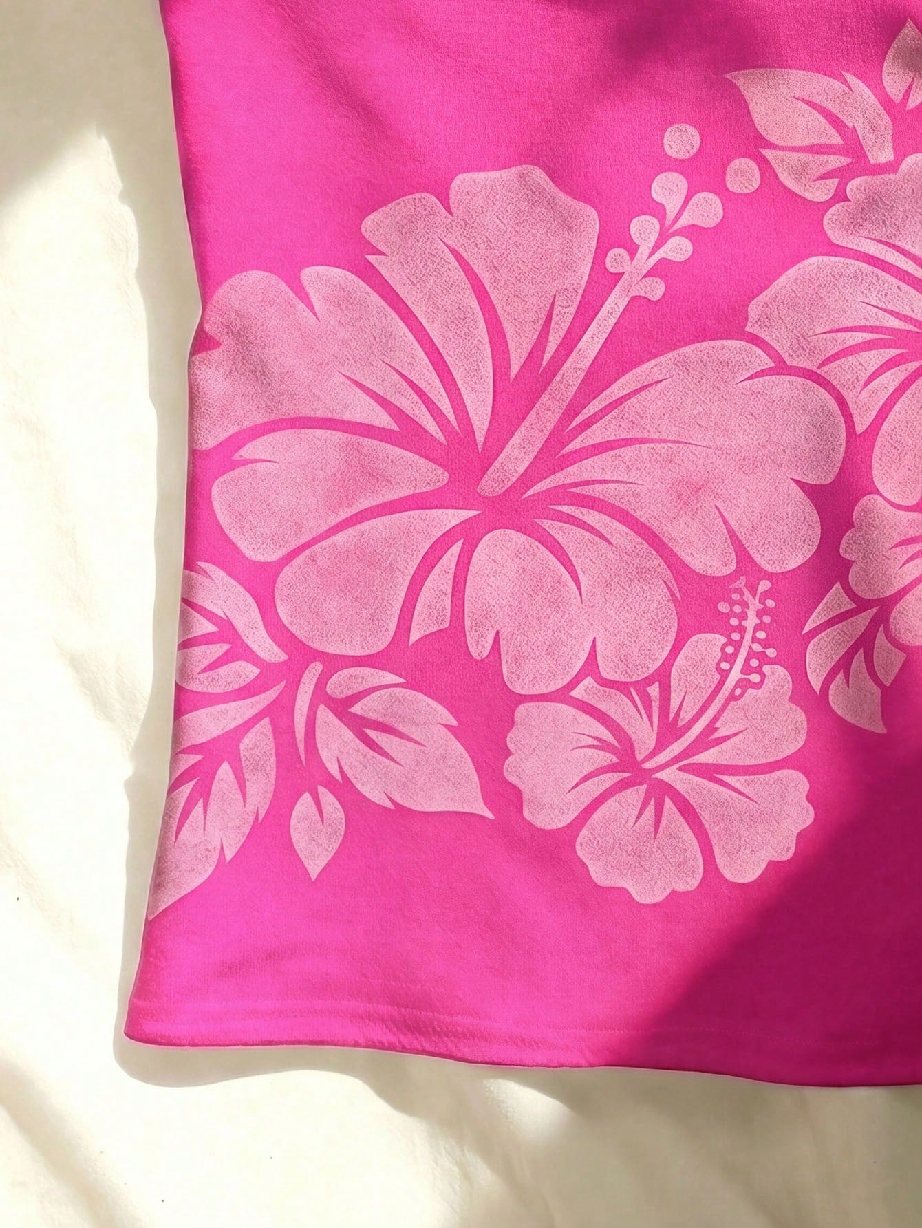 Women's Summer Casual Vacation Floral Print Camisole Pink