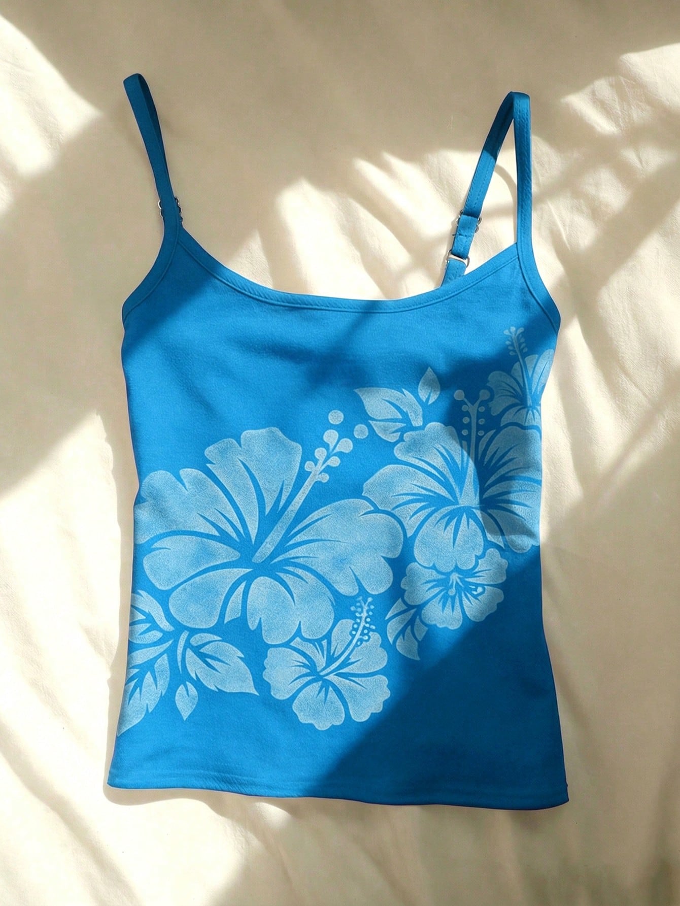 Women's Summer Casual Vacation Floral Print Camisole Pink