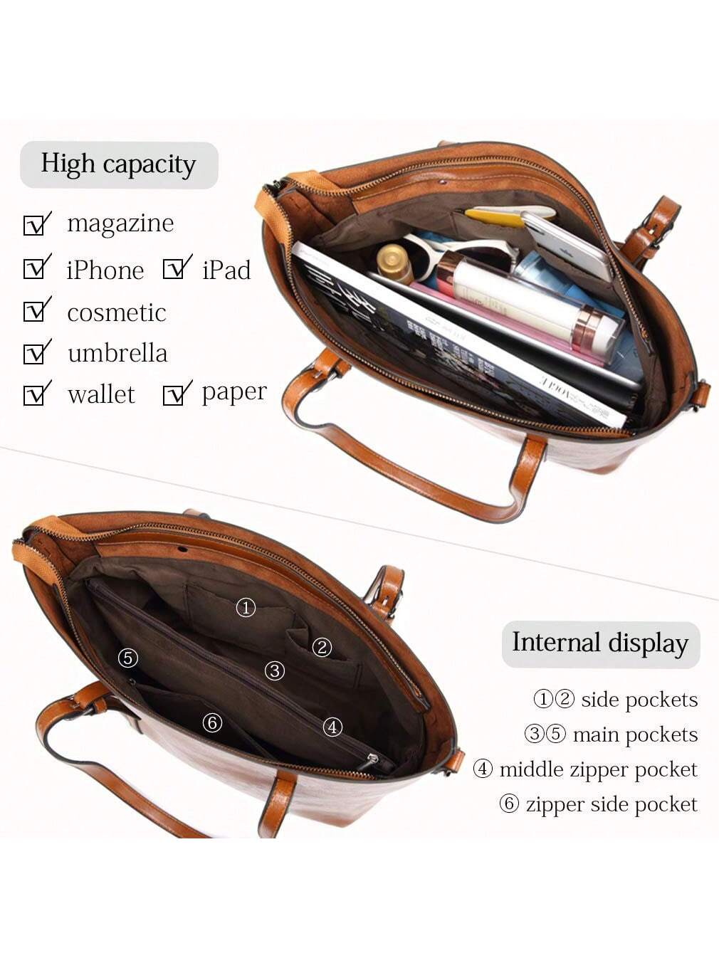 Womens Leather Purses And Handbags For Women Top Handle Satchel Bags Tote Purses Bags