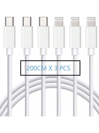 XASMA 3pcs/1pc USB C To Lightning Cable Compatible With Iphone Charger Usbc To Lightning Cable Compatible With Iphone 14/13/12/11 X XS XR 8 Plus And More, USB Charging Cable Compatible With Iphone 11