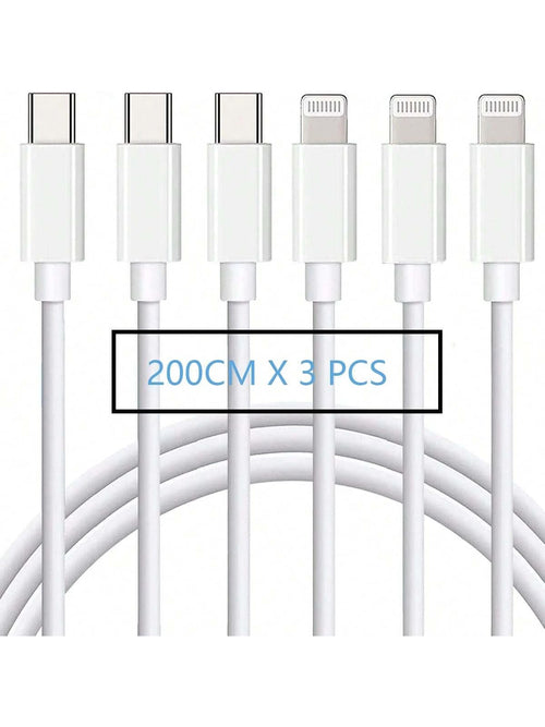 XASMA 3pcs/1pc USB C To Lightning Cable Compatible With Iphone Charger Usbc To Lightning Cable Compatible With Iphone 14/13/12/11 X XS XR 8 Plus And More, USB Charging Cable Compatible With Iphone 11