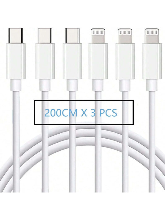 XASMA 3pcs/1pc USB C To Lightning Cable Compatible With Iphone Charger Usbc To Lightning Cable Compatible With Iphone 14/13/12/11 X XS XR 8 Plus And More, USB Charging Cable Compatible With Iphone 11