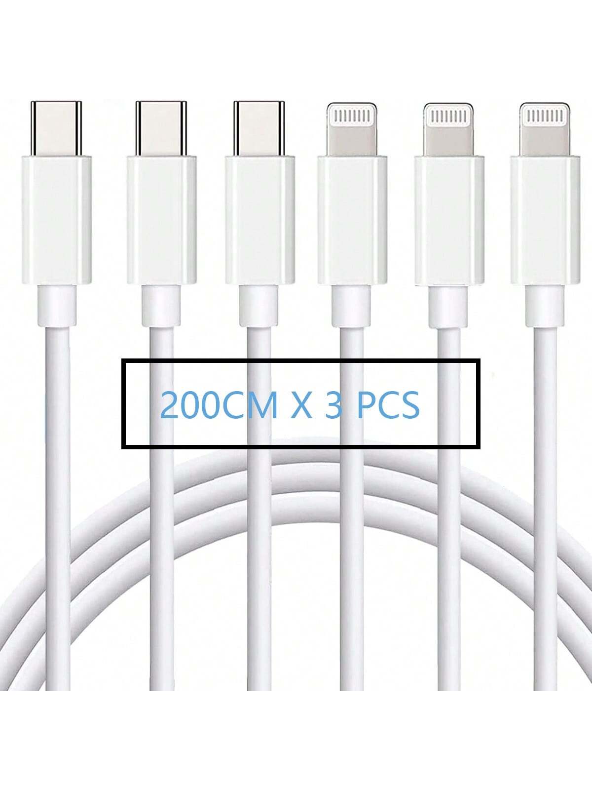 XASMA 3pcs/1pc USB C To Lightning Cable Compatible With Iphone Charger Usbc To Lightning Cable Compatible With Iphone 14/13/12/11 X XS XR 8 Plus And More, USB Charging Cable Compatible With Iphone 11