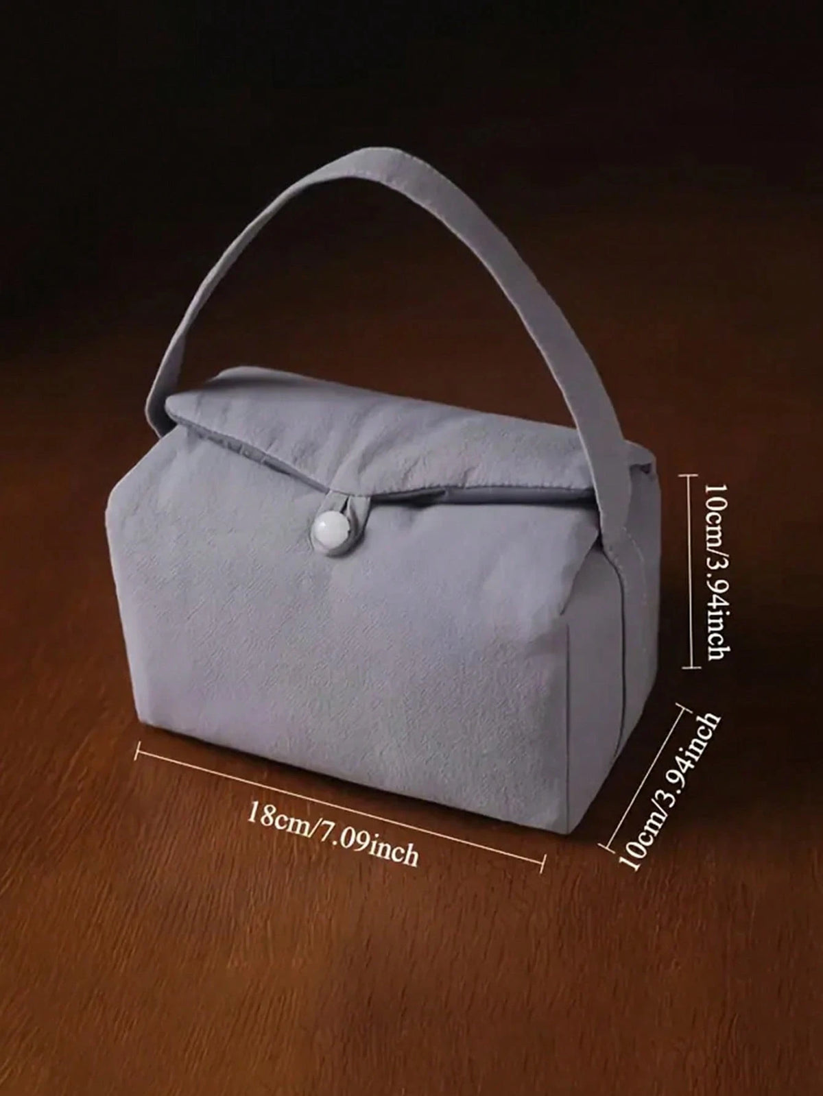 XD Fashionable Women's Grey Canvas Camera Bag- Lightweight Portable Square Handbag With Secure Buckle, Detachable Shoulder Strap And Padded Camera Protection Compartment, Photographer Camera Bag