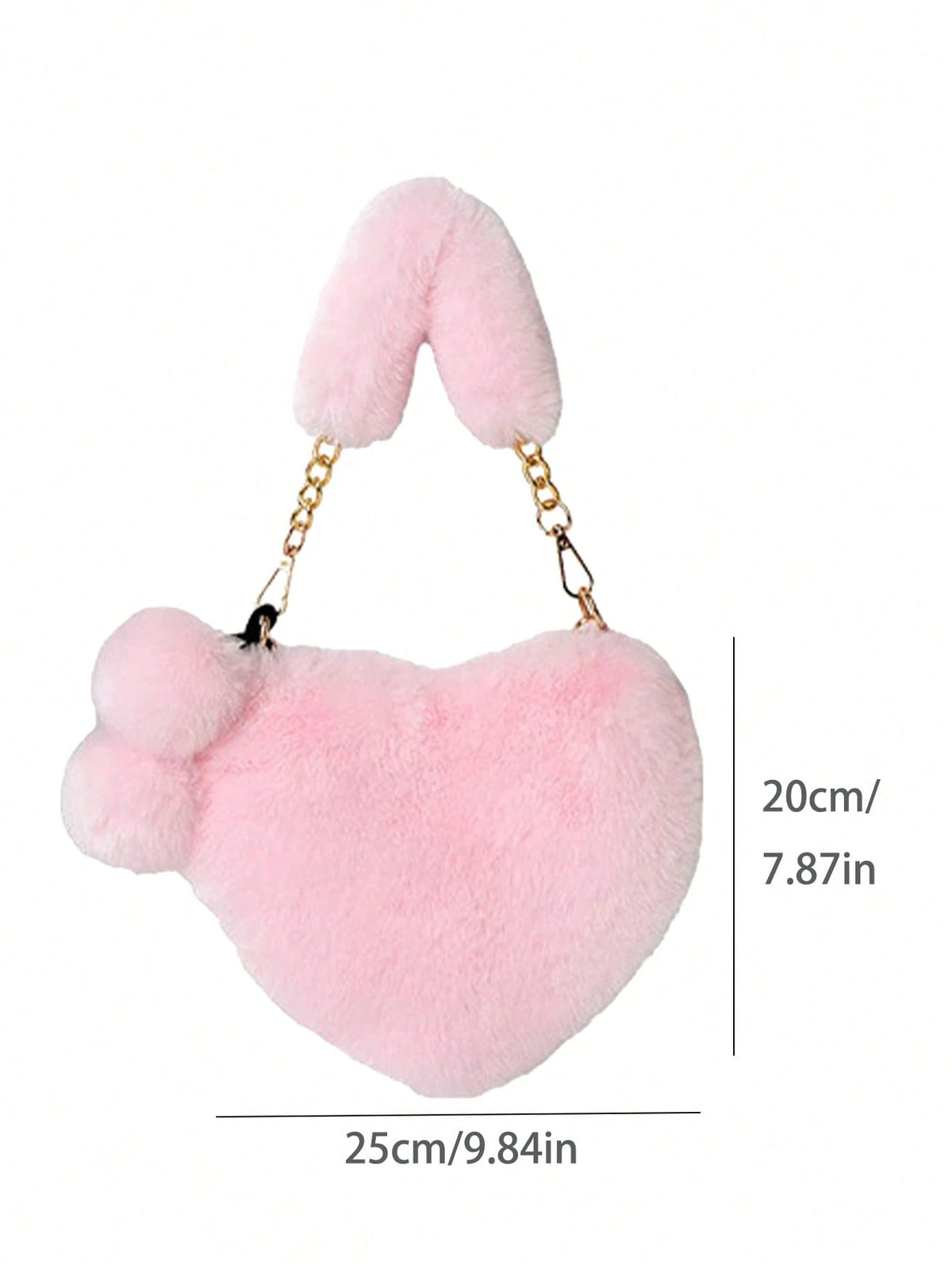 XD Little Girls Autumn/Winter Outdoor Essential New Soft Plush Mini Handbag, Thick Soft Plush Texture, Cute And Soft, Lightweight And Easy To Carry, Stores Coins, Stickers, Small Hair Accessories, Sui