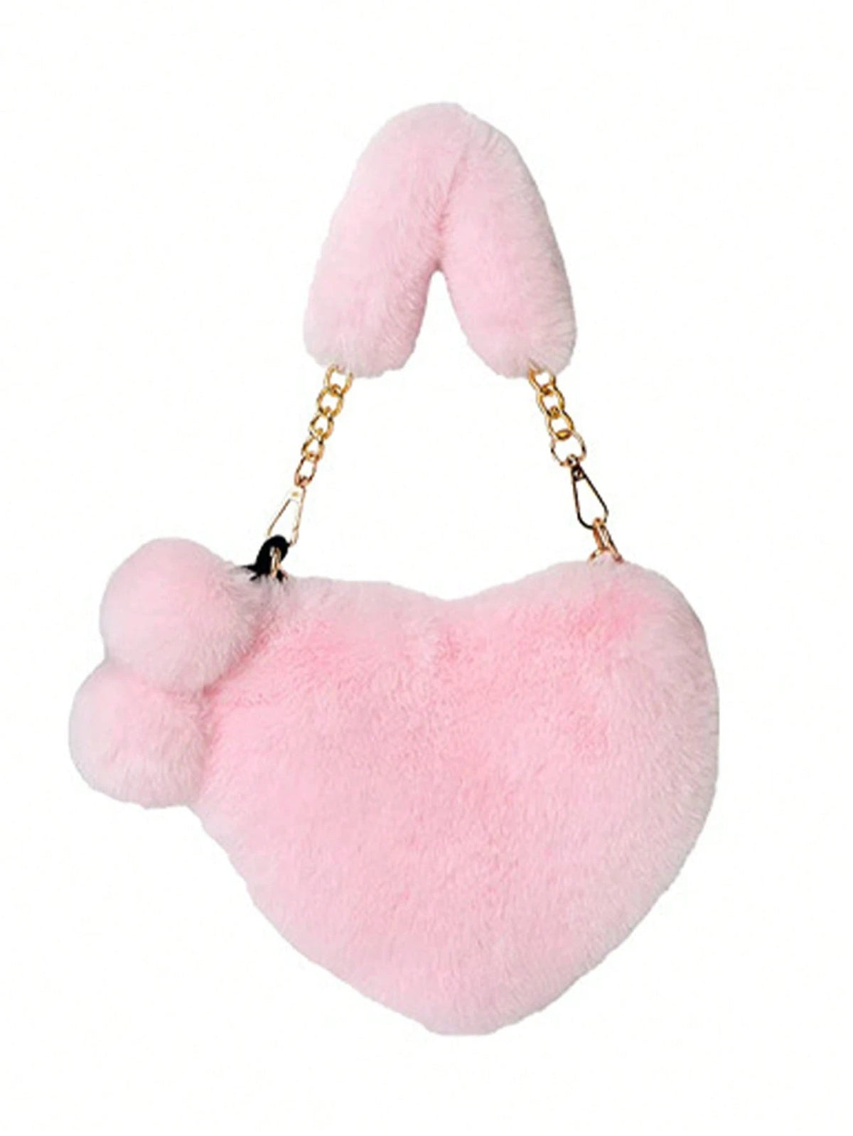 XD Little Girls Autumn/Winter Outdoor Essential New Soft Plush Mini Handbag, Thick Soft Plush Texture, Cute And Soft, Lightweight And Easy To Carry, Stores Coins, Stickers, Small Hair Accessories, Sui