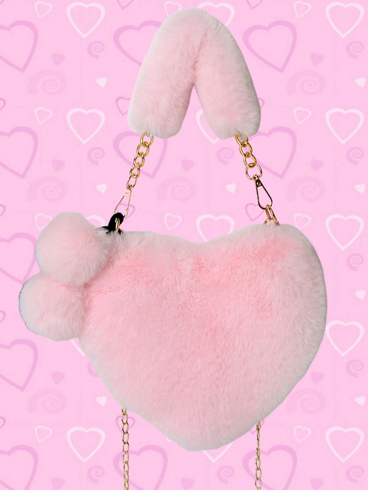 XD Little Girls Autumn/Winter Outdoor Essential New Soft Plush Mini Handbag, Thick Soft Plush Texture, Cute And Soft, Lightweight And Easy To Carry, Stores Coins, Stickers, Small Hair Accessories, Sui