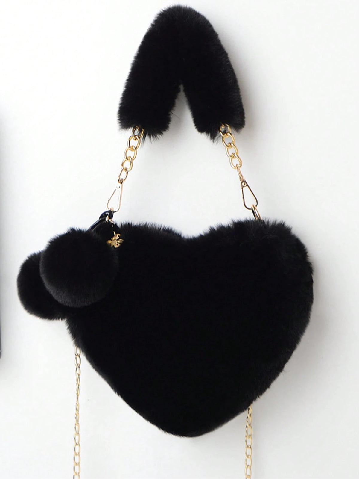 XD Little Girls Autumn/Winter Outdoor Essential New Soft Plush Mini Handbag, Thick Soft Plush Texture, Cute And Soft, Lightweight And Easy To Carry, Stores Coins, Stickers, Small Hair Accessories, Sui