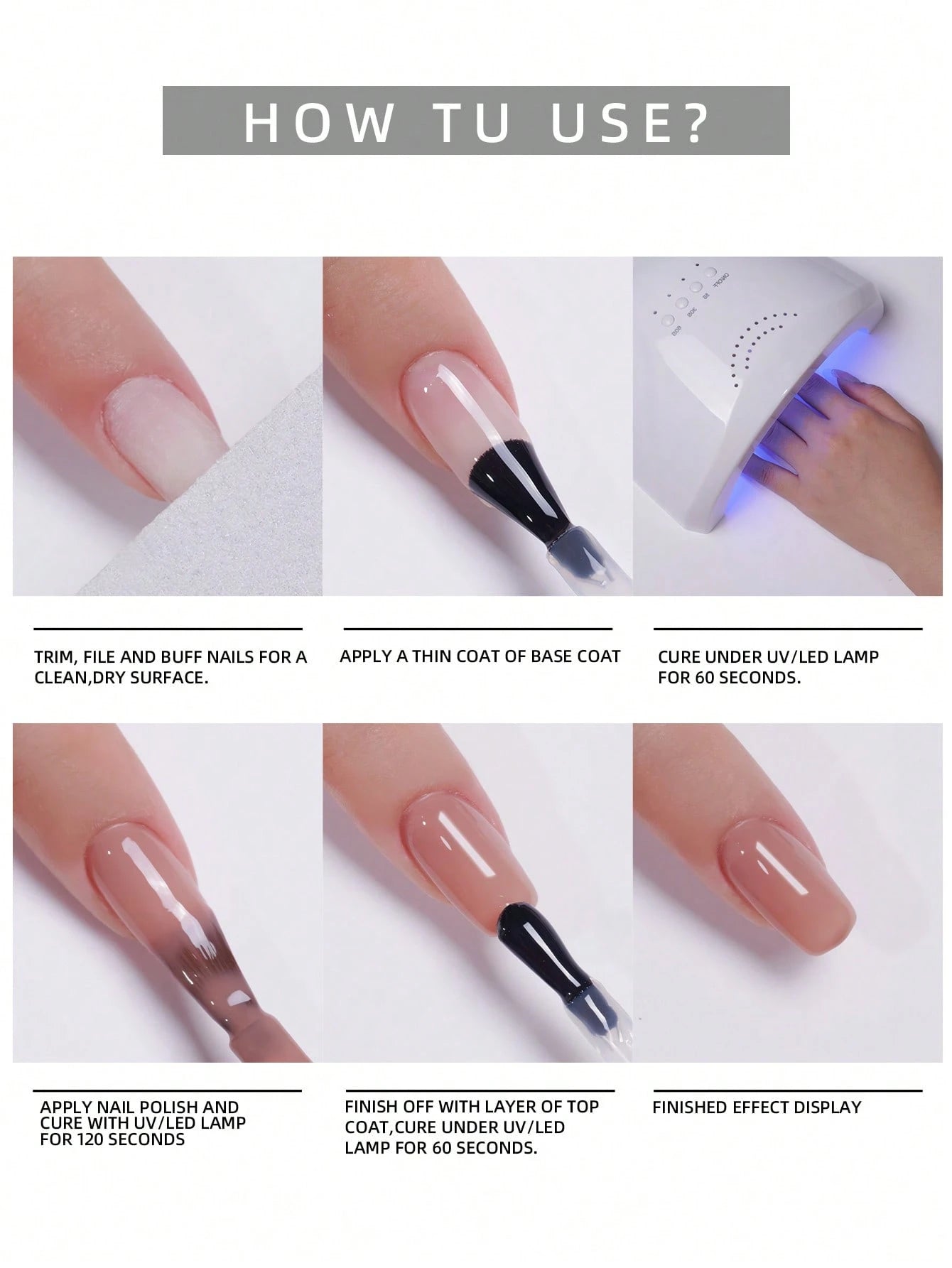 XEIJAYI 1pc 7.3ml Milky White Gel Nail Polish, UV/LED Compatible Nail Art Gel Polish, For Salon And Home DIY Manicure