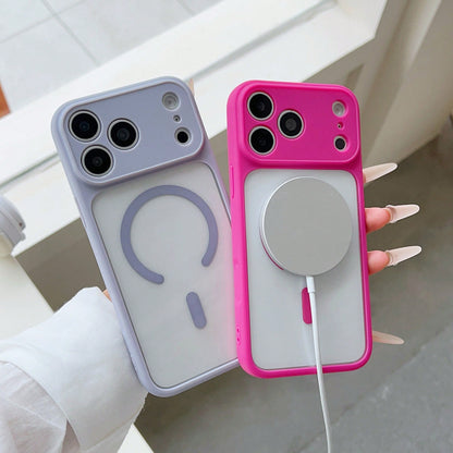 Y2K Dopamine Dragon Fruit Wireless Charging Transparent Phone Case, High Hardness Glossy Acrylic Large Window Hard Shell, Ins Sweet Cool Girl Style, Versatile Full Coverage Anti-Drop Phone Case For Gi