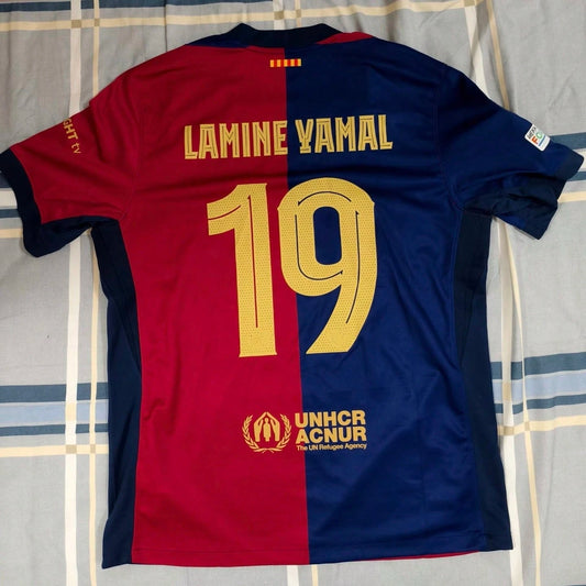 YAMAL 19 Soccer Jersey Barce 24-25 Home Jersey Football Shirt