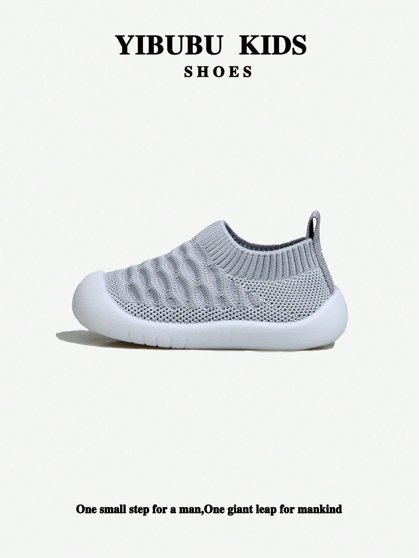 Yibubu Gray Children's Shoes, Mesh Breathable Kids Shoes, Soft Bottom Anti-Slip Newborn Toddler Shoes, Infant Outdoor Sports Shoes