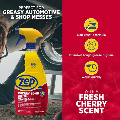 Zep Cherry Bomb Auto+ Degreaser &Amp; Cleaner- For Auto, Marine, RV, &Amp; Home- 32 Oz
