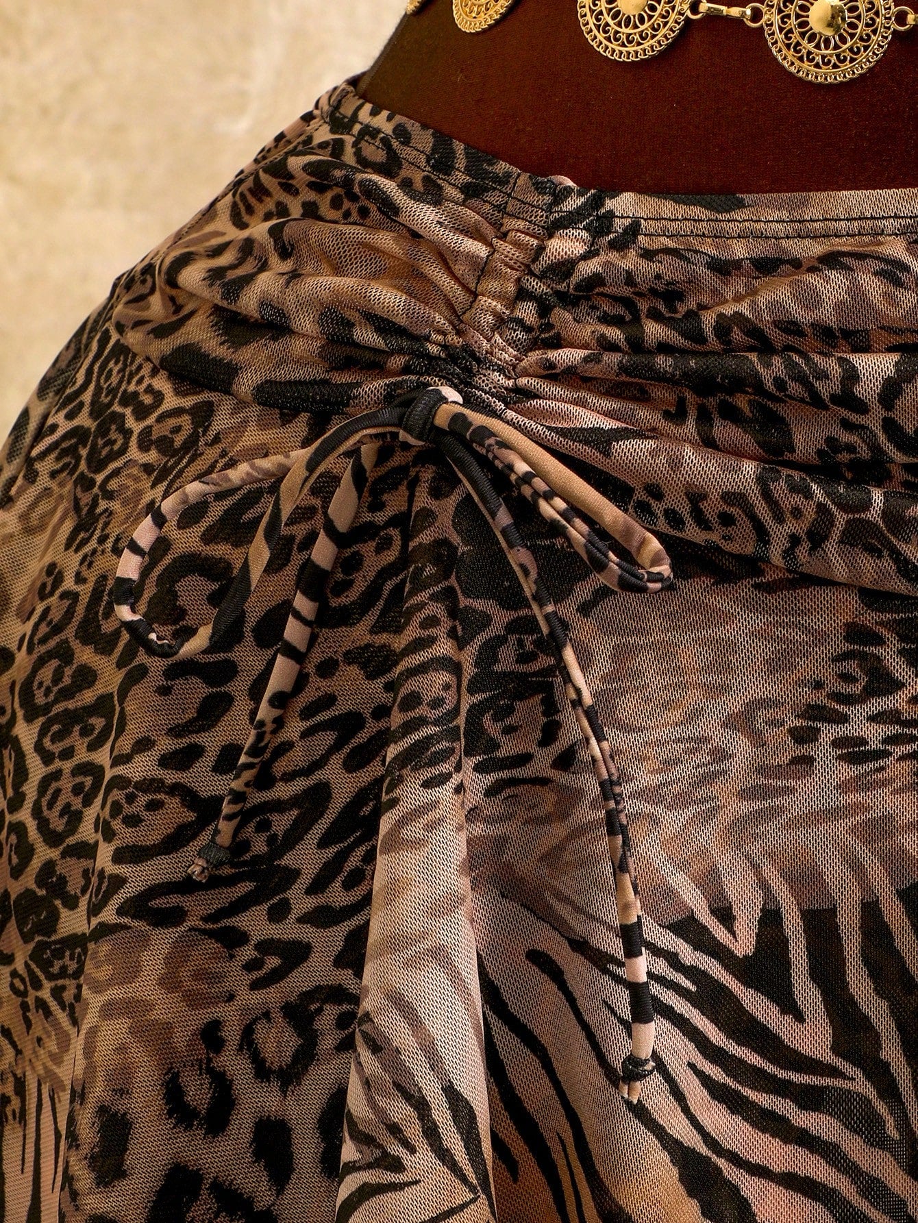 Zestiva 2026 New Animal Print Plus Size 3 PiecesSwimsuit Set, Women Summer Beach Vacation Outfit