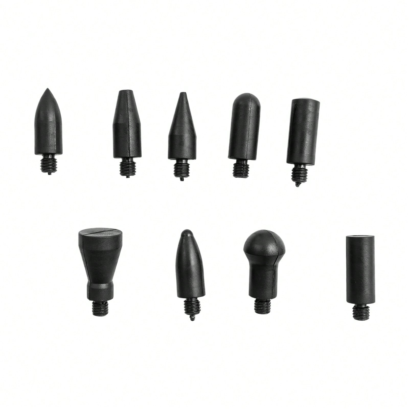 ZhdnBhnos Paintless Dent Repair Kits, 5 Pieces Of Dent Removal Rods With 9 Replaceable Taper Heads, Car Auto Body Dent Removal Tools (5pcs Rods, 2 S-Hooks & 2 O-Hooks)