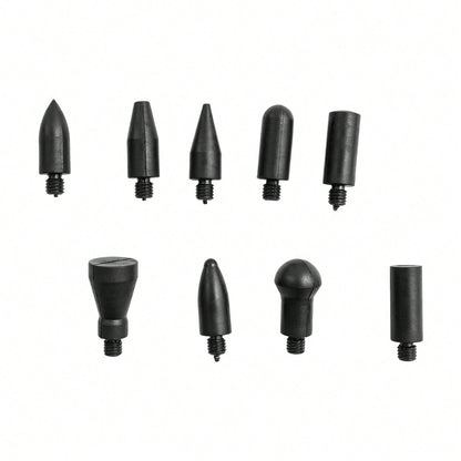 ZhdnBhnos Paintless Dent Repair Kits, 5 Pieces Of Dent Removal Rods With 9 Replaceable Taper Heads, Car Auto Body Dent Removal Tools (5pcs Rods, 2 S-Hooks & 2 O-Hooks)