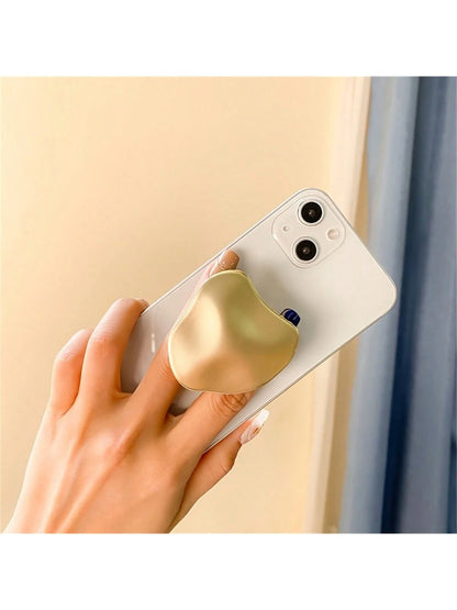 Zinc Alloy Stylish Mobile Phone Holder With Retractable Finger Ring Buckle And Desktop Cushion Support For Secure Grip And Stand Compatible With IPhone, Android Phone, Gift For Birthday, Family, Frien