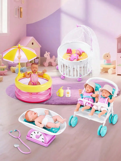 ZURU 5pcs Mystery Mini Babies Capsule, Series 1, 2 Or Sweethearts Available, Collectible Realistic Mini Dolls And Toy Sets, Roleplay Toys Gift For Girls 3+ Years Old