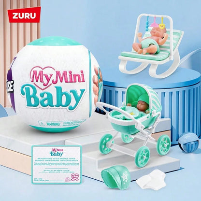ZURU 5pcs Mystery Mini Babies Capsule, Series 1, 2 Or Sweethearts Available, Collectible Realistic Mini Dolls And Toy Sets, Roleplay Toys Gift For Girls 3+ Years Old