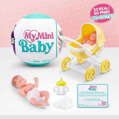 ZURU 5pcs Mystery Mini Babies Capsule, Series 1, 2 Or Sweethearts Available, Collectible Realistic Mini Dolls And Toy Sets, Roleplay Toys Gift For Girls 3+ Years Old